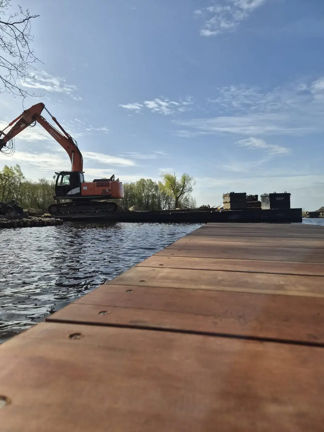 Werk aan het water